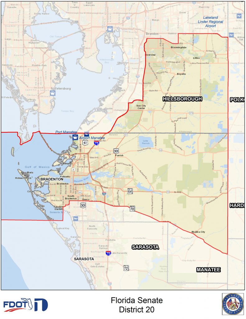 Senate District 20 map