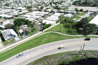 Sidewalk running parallel to Old 41 and Bunker Hill Drive (south end of the project)