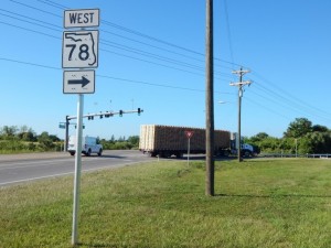 The intersection of SR 78/Bayshore Road and SR 31.