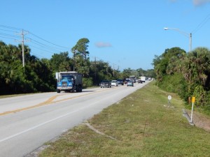 SR 78/Bayshore Road near Lee County Civic Center entrance (looking west)