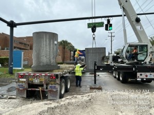Delivering drainage structures for installation at Parkview Place in early October 2026