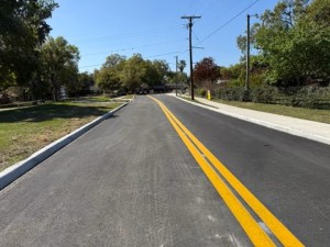 Gilmore Avenue Open Roadway facing south from Julius T. Horney Avenue. Roadway opened on March 10, 2026.