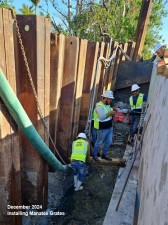 December 2024 Installing Manatee Grates