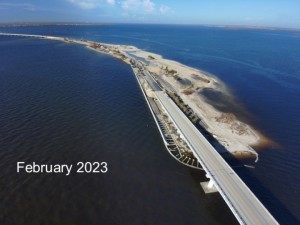 Temporarily restored Sanibel Causeway