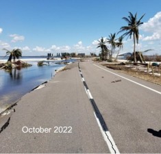 Sanibel Causeway - post Hurricane Ian