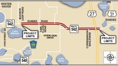 Map of project limits and location