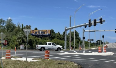 US 301 median and mast arms 8.22.25