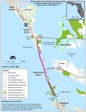 Barrier Island Context Sensitivity Location Map