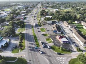 Pre-construction aerial photo north of Lyle Parkway - October 2025