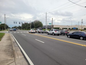 Final pavement and striping