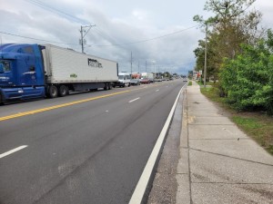 Final pavement and striping