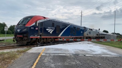 Train testing the new track