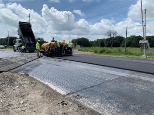 Roadway paving leading up to the tracks was completed August 3