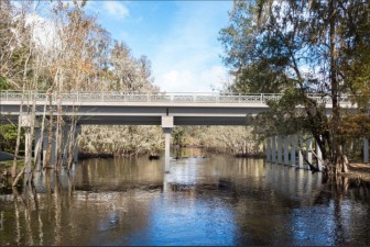 112 concrete piles will support the new structure.