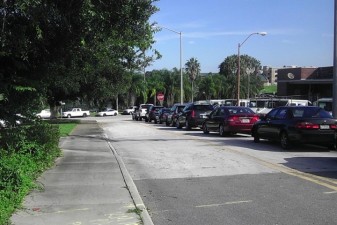 Downtown Lakeland New York Ave. north of Railroad looking north towards Lake Wire